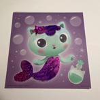 Enkele kaart met glitter folie gabby’s dollhouse 2, Ophalen of Verzenden, Zo goed als nieuw, Overige thema's
