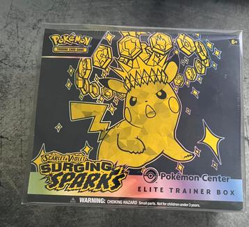 Surging Sparks Pokemon Center ETB beschikbaar voor biedingen
