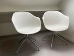 2 witte design stoelen, Huis en Inrichting, Stoelen, Ophalen, Zo goed als nieuw, Wit, Twee