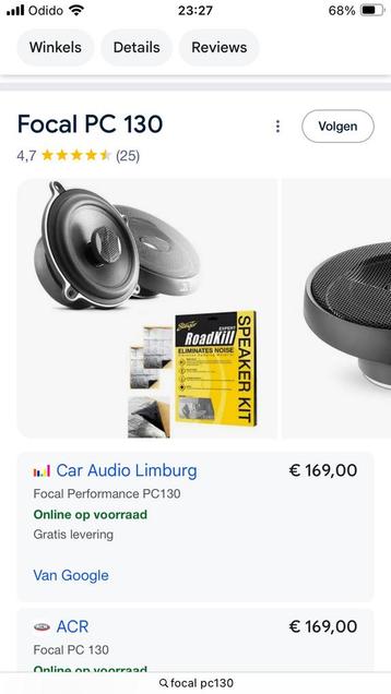 Focal speakers pc130 NIEUW beschikbaar voor biedingen