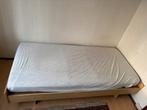 Eénpersoonsbed inclusief matras, Ophalen, 90 cm, Eenpersoons, Bruin