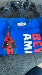 Spider-Man t-shirts met jeans broekje, Jongen, Ophalen of Verzenden, Broek, Zo goed als nieuw