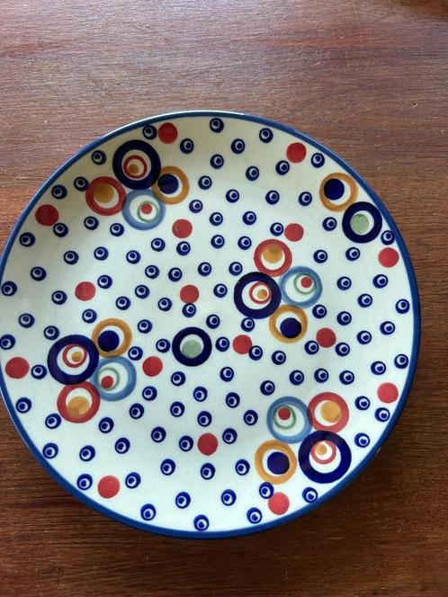 Bunzlau gebaksbordje taartbord (e), Huis en Inrichting, Keuken | Servies, Zo goed als nieuw, Bord(en), Overige stijlen, Aardewerk