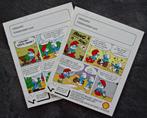 2x Shell Strip Schriften - De Smurfen - Peyo - 1976, Verzamelen, Stripfiguren, Verzenden, Smurfen, Zo goed als nieuw, Boek of Spel