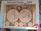 Wereldkaart puzzel Schmidt nr 58178 2000 stukjes, Legpuzzel, Meer dan 1500 stukjes, Zo goed als nieuw, Verzenden