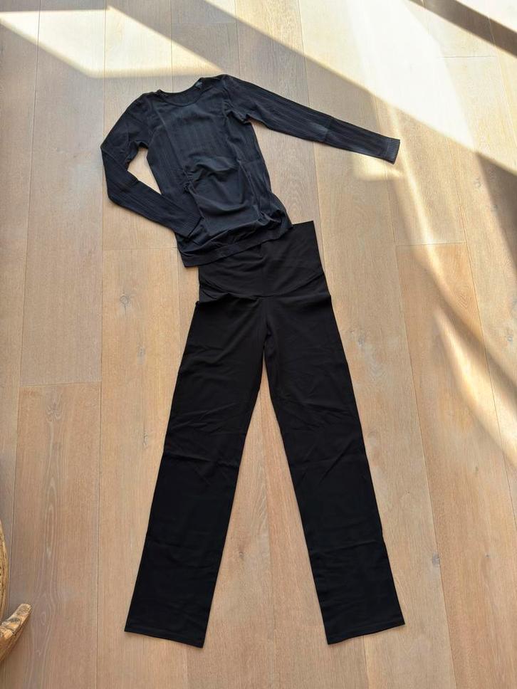 Esprit Marernity zwangerschapskleding flare broek + shirt, Kleding | Dames, Positiekleding, Zo goed als nieuw, Broek of Spijkerbroek