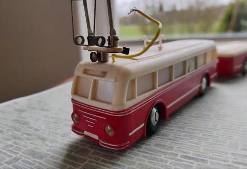 Eheim trolleybus met aanhanger en verlichting, Hobby en Vrije tijd, Modelauto's | 1:87, Zo goed als nieuw, Bus of Vrachtwagen