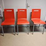 3 stuks Wachtkamerstoelen, vergaderstoelen, kantinestoelen, Ophalen, Zo goed als nieuw