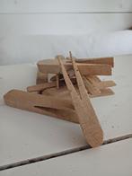9 oude houten knijpers, Ophalen of Verzenden