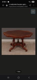 Mahonie houten spinnekop tafel, Ophalen