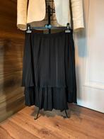 Replay midi plissé rok zwart Medium, Ophalen of Verzenden, Zo goed als nieuw, Zwart