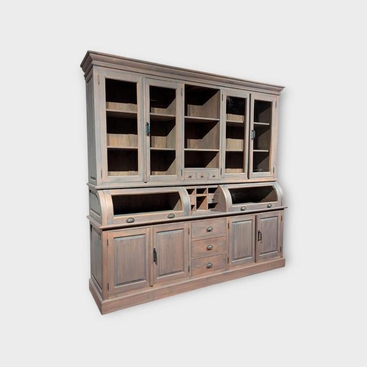 Hoffz oud landelijk buffetkast apothekerskast grutterskast, Huis en Inrichting, Kasten | Buffetkasten, Zo goed als nieuw, 200 cm of meer