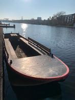 Mooie stalen praam met bankjes, Watersport en Boten, Sloepen, Ophalen, 6 meter of meer, Zo goed als nieuw, Tot 10 pk