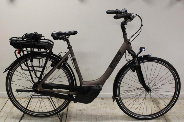 Gazelle Paris C7 HMB Dames bruin 49cm 2020, Fietsen en Brommers, Elektrische fietsen, Gebruikt, Gazelle, 47 tot 51 cm
