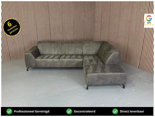 GRATIS LEVERING Hoekbank Antraciet 275x200 GEREINIGD, Huis en Inrichting, Banken | Bankstellen, Zo goed als nieuw, Hoekbank, Vierpersoons of meer