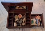Antieke naaidoos met inhoud, Antiek en Kunst, Ophalen of Verzenden