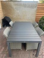 Tuintafel inclusief 2 bijzettafels, Ophalen, Zo goed als nieuw, Rechthoekig
