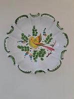 Antiek Keramiek Wandbord Vogel, Ophalen of Verzenden