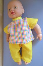 Little Baby pop32c poppenkleertjes poppenkleding gele set203, Ophalen of Verzenden, Nieuw, Babypop