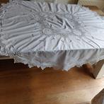 Kant wit  tafelkleed rond, Antiek en Kunst, Antiek | Kleden en Textiel, Verzenden