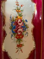 Limoges style cake schaal vintage 37 bij 14 cm met bladgoud, Ophalen of Verzenden