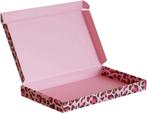 A5 luipaard roze brievenbus doosjes 30 stuks, Ophalen of Verzenden, Nieuw