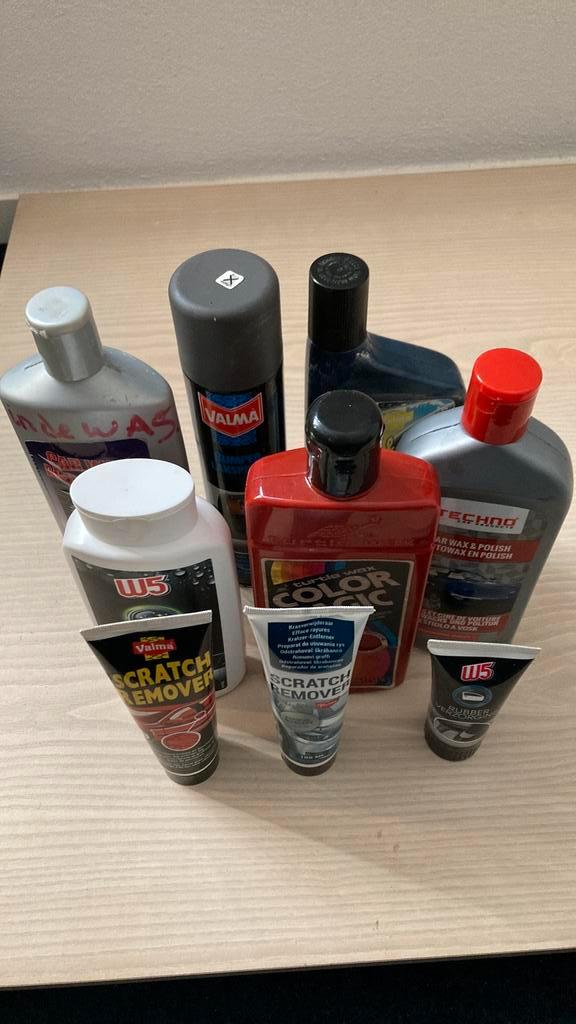 Autowas - 9 Aangebroken Flessen, Auto diversen, Onderhoudsmiddelen, Ophalen of Verzenden