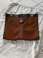 Gucci Dames Tas Leer/Suède - 37x43 cm, Sieraden, Tassen en Uiterlijk, Tassen | Damestassen, Ophalen of Verzenden, Gebruikt, Bruin