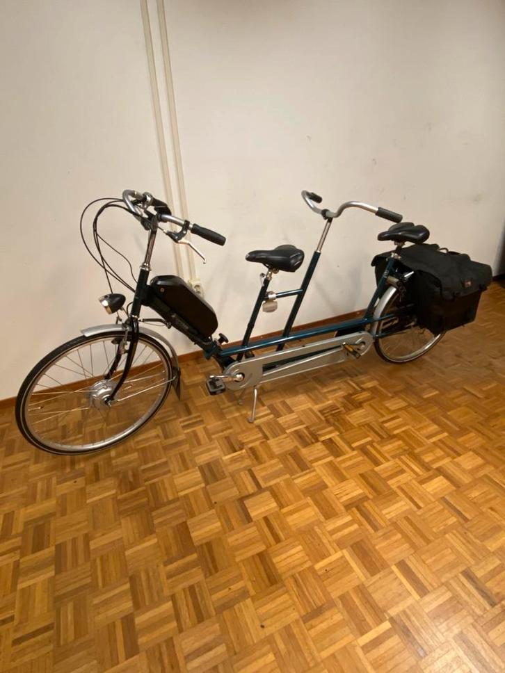 VAN RAAM ELEKTRISCHE TANDEM, Fietsen en Brommers, Fietsen | Tandems, Zo goed als nieuw, Minder dan 10 versnellingen, 49 tot 53 cm