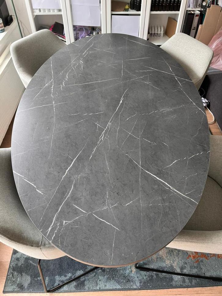 Tafel + 4 stoelen van 50. € – Als nieuw!, Tuin en Terras, Tuintafels, Zo goed als nieuw, Rechthoekig, Ophalen of Verzenden