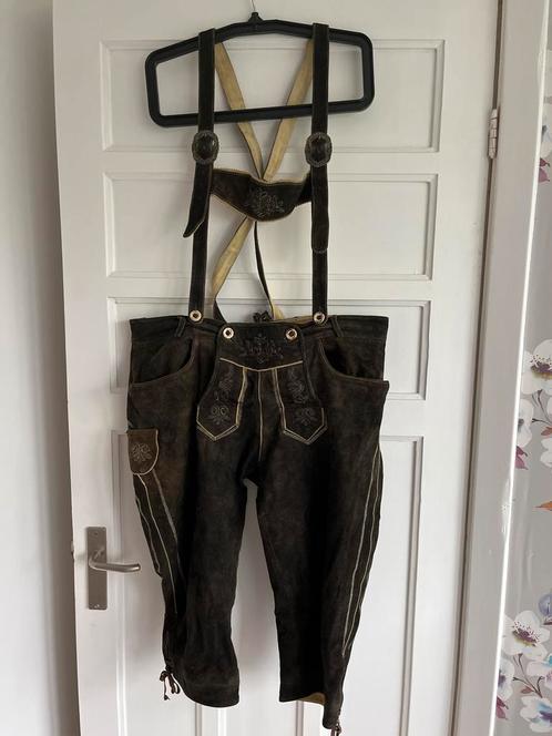 Mountain Classic Lederhosen Maat 58/XXXL, Kleding | Heren, Carnavalskleding en Feestkleding, Gedragen, Ophalen of Verzenden