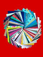 60 verschillende lapjes 10 x 10 cm, Overige kleuren, Verzenden, Nieuw, Katoen