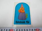 sticker rabobank kabouter dwerg vrouw gieter *, Verzamelen, Stickers, Ophalen, Zo goed als nieuw