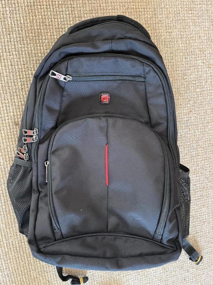 Zwarte Rugzak enrico benetti met laptop vak 37 l, Sieraden, Tassen en Uiterlijk, Tassen | Rugtassen, Zo goed als nieuw, Overige merken