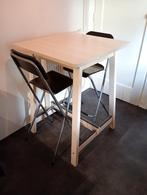 Bar/statafel met 2 vouwkrukken, Huis en Inrichting, Ophalen