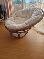 Rotan Papasan Stoel met Kussen, Ophalen, Zo goed als nieuw