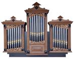 Prachtig orgel front met 21 tinnen pijpen, Ophalen, Zo goed als nieuw, 2 klavieren, Overige typen