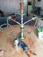 Waterpijp met 2 slangen - Gebruikt, Antiek en Kunst, Ophalen