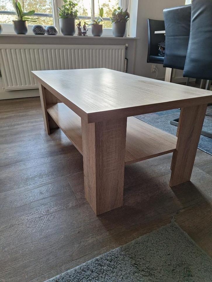 salontafel, licht en of  sonoma eiken, Huis en Inrichting, Tafels | Salontafels, Zo goed als nieuw, Minder dan 50 cm, 50 tot 100 cm