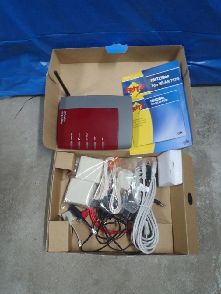 Fritzbox WLAN 7170, Computers en Software, Routers en Modems, Zo goed als nieuw, Ophalen of Verzenden