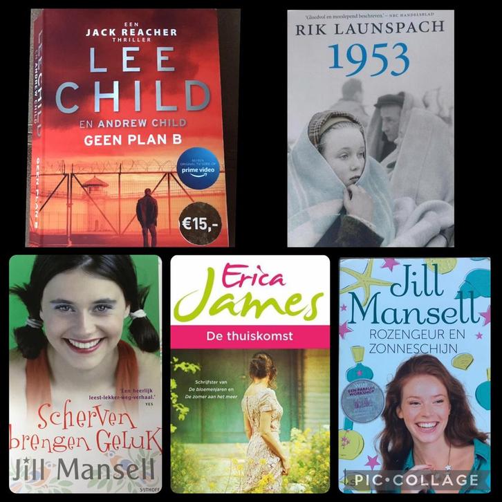 Lee Child - Geen plan B. + nog 4 mooie boeken ., Boeken, Thrillers, Zo goed als nieuw, Ophalen of Verzenden