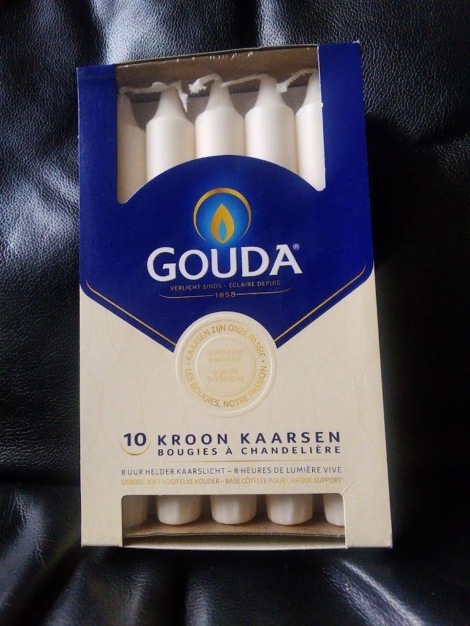 10 Kroon Kaarsen, merk Gouda, Diversen, Kerst, Nieuw, Ophalen of Verzenden