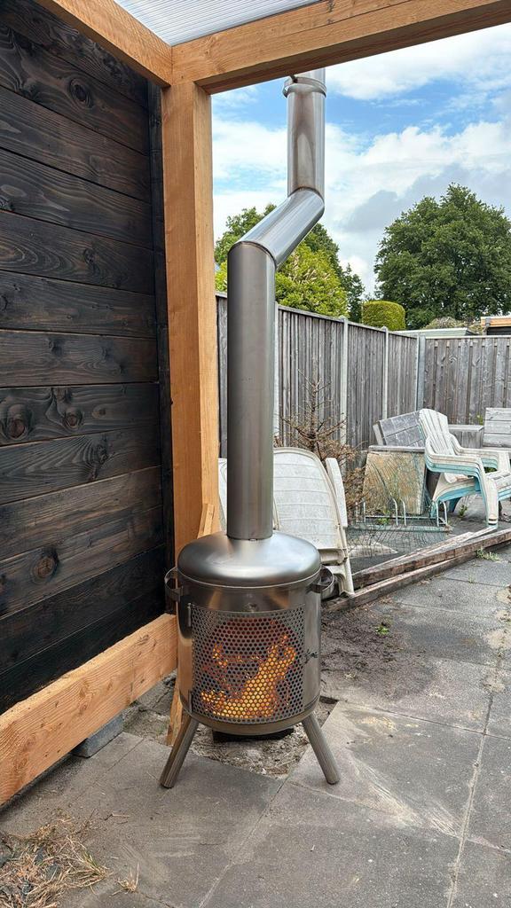 tuinkachel buitenhaard terraskachel terrasverwarming haard, Tuin en Terras, Terrasverwarmers, Nieuw, Ophalen of Verzenden