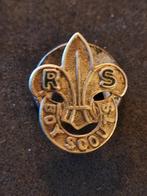 Vintage Badge - Boy Scouts (RS), Verzamelen, Scouting, Gebruikt, Ophalen of Verzenden, Embleem, Speld of Insigne