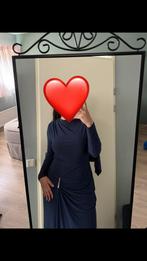Marineblauwe galajurk met goud detail, Kleding | Dames, Gelegenheidskleding, Galajurk, Blauw, Maat 42/44 (L), Nieuw