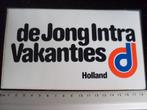 ruit sticker de Jong Intra vakanties holland logo, Verzenden, Zo goed als nieuw, Bedrijf of Vereniging