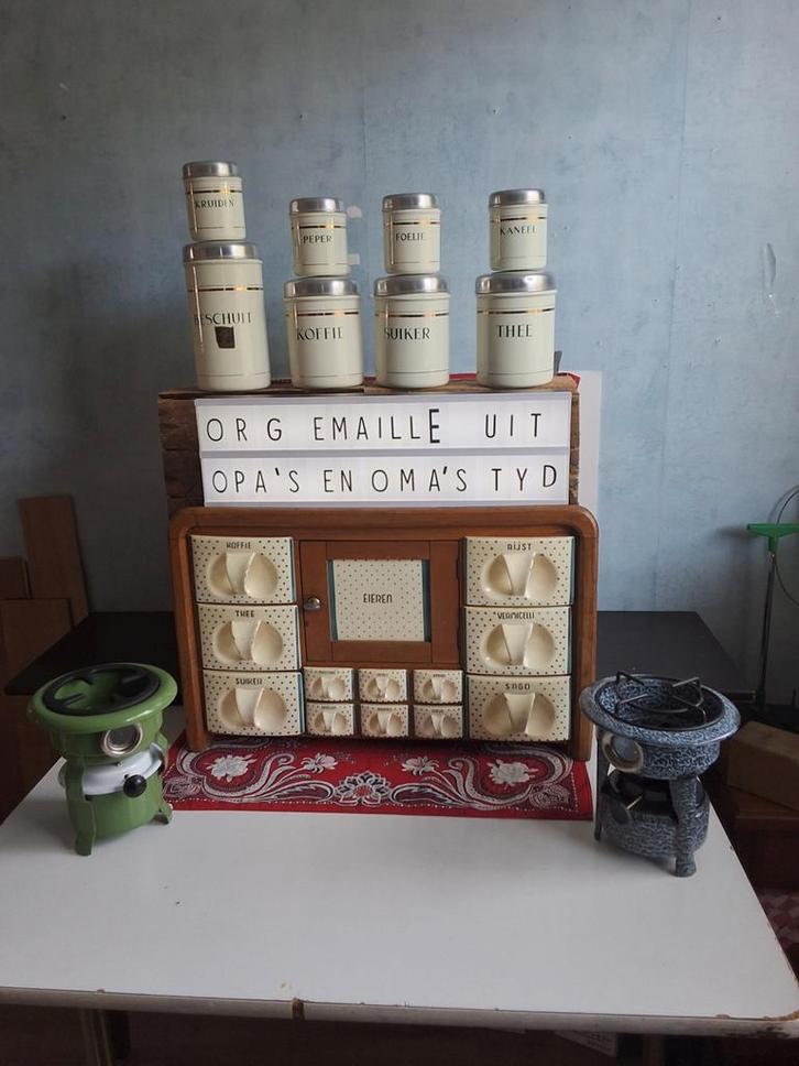 🎅👌 Emaille keukengerei i.o.s. uit OPA'S EN OMA'S TIJD 👍, Antiek en Kunst, Antiek | Emaille, Ophalen of Verzenden