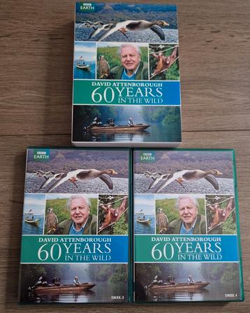 BBC Earth David Attenborough 60 Years in the Wild DVD box beschikbaar voor biedingen