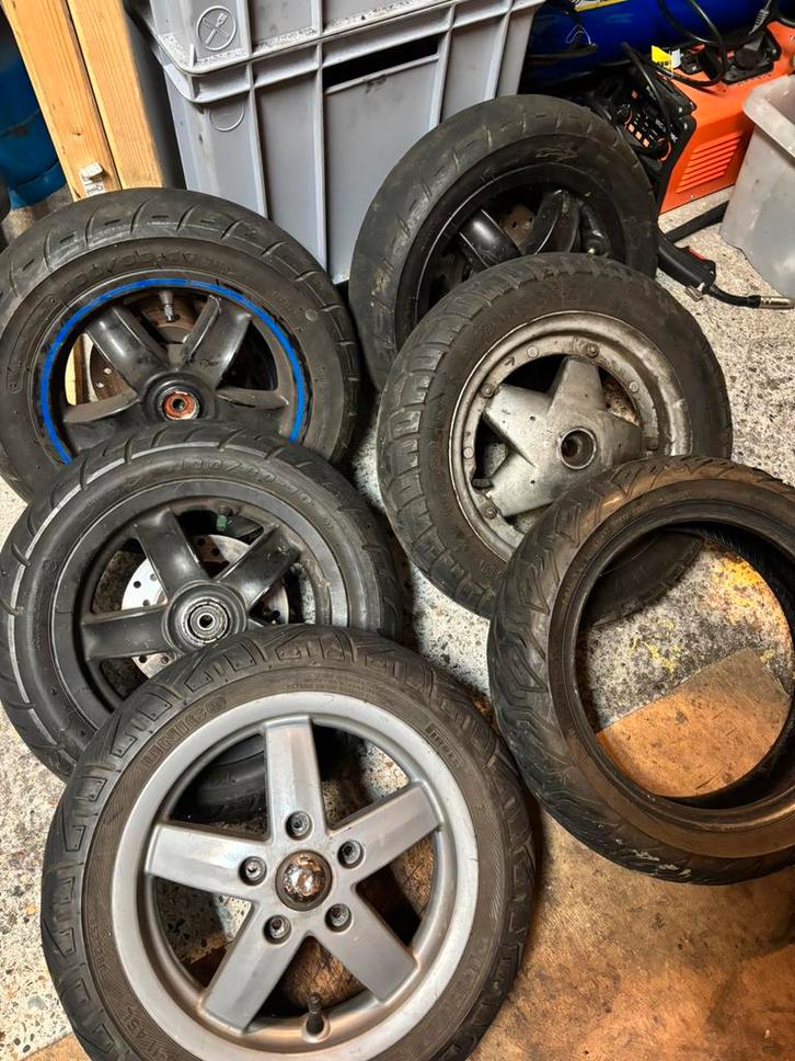 Wielen voor Piaggio & Vespa, Fietsen en Brommers, Brommeronderdelen | Algemeen, Gebruikt, Overige typen, Ophalen of Verzenden