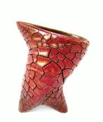 Zsolnay amorf gecraqueleerd glazuur vaasje eosin (7436-9), Ophalen, Aardewerk of Porselein, Zo goed als nieuw, Minder dan 50 cm